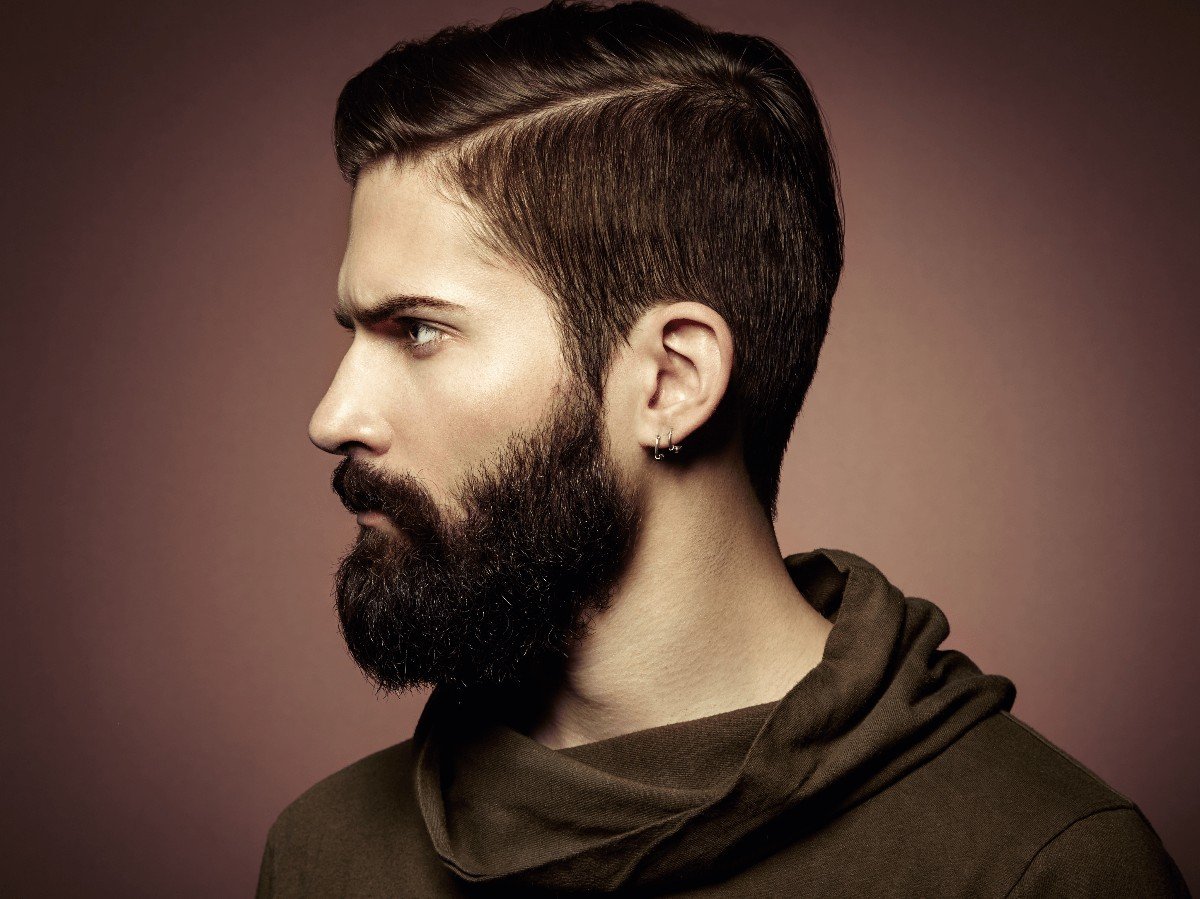 How to trim a beard neckline, long bearded man