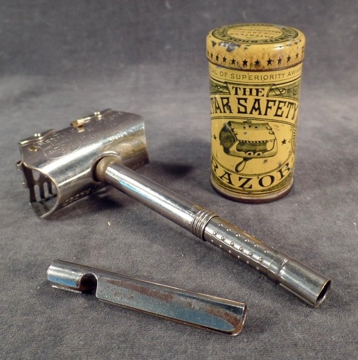 1880-1900 Kampfe Bros (Star Shaving) Single Edge Safety Razor